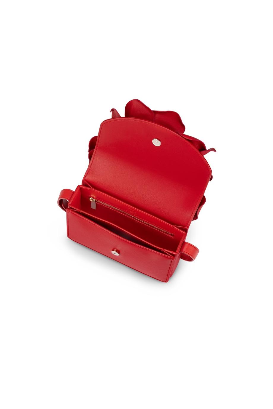 Loubi54 3D rose leather crossbody bag