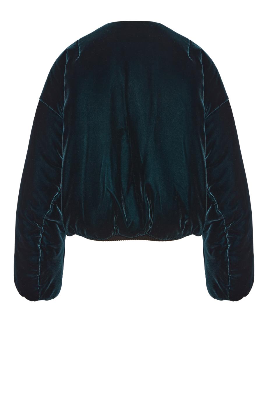 Velvet bomber jacket