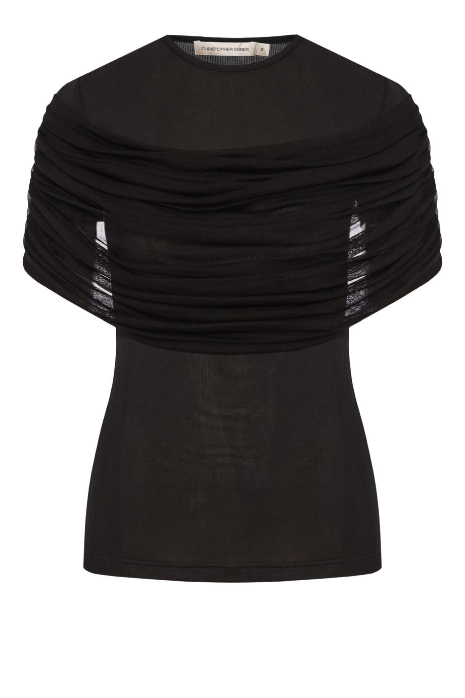 Sonora tulle and jersey top