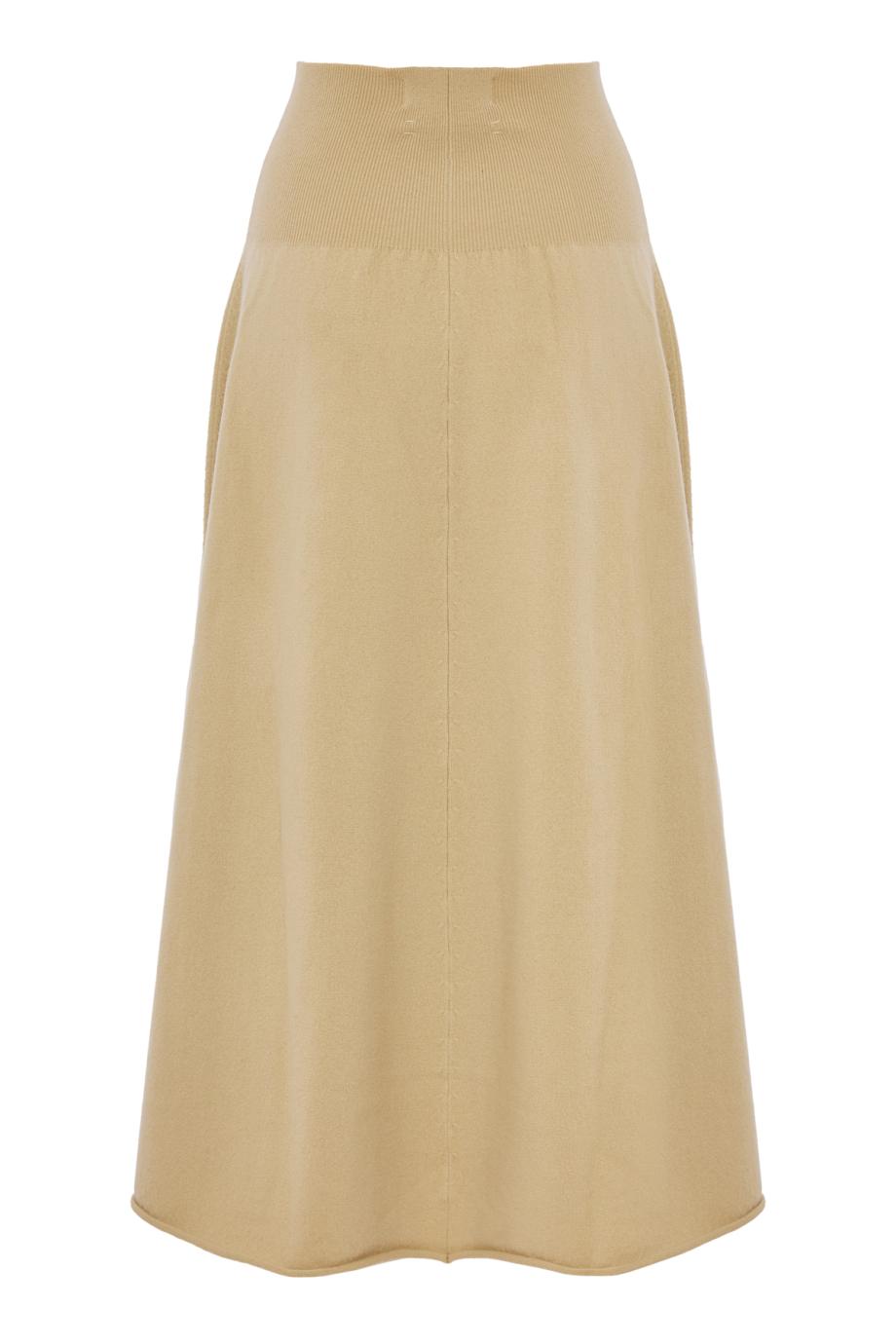 Knitted cashmere midi skirt