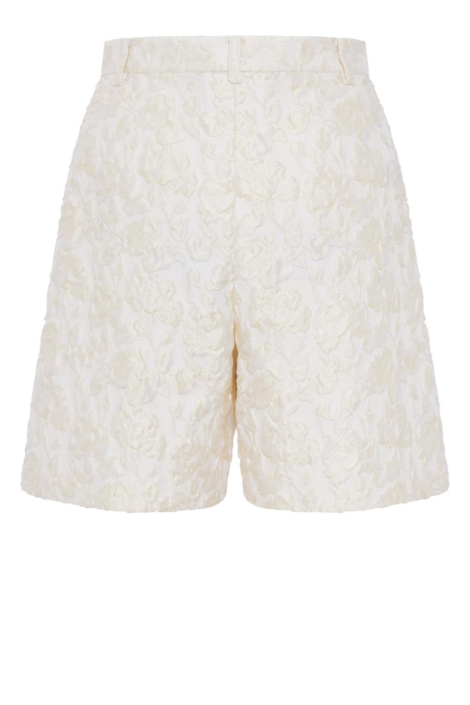 Appliquéd quilted shorts