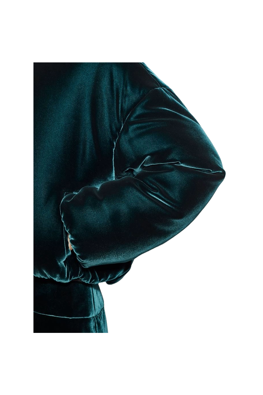 Velvet bomber jacket