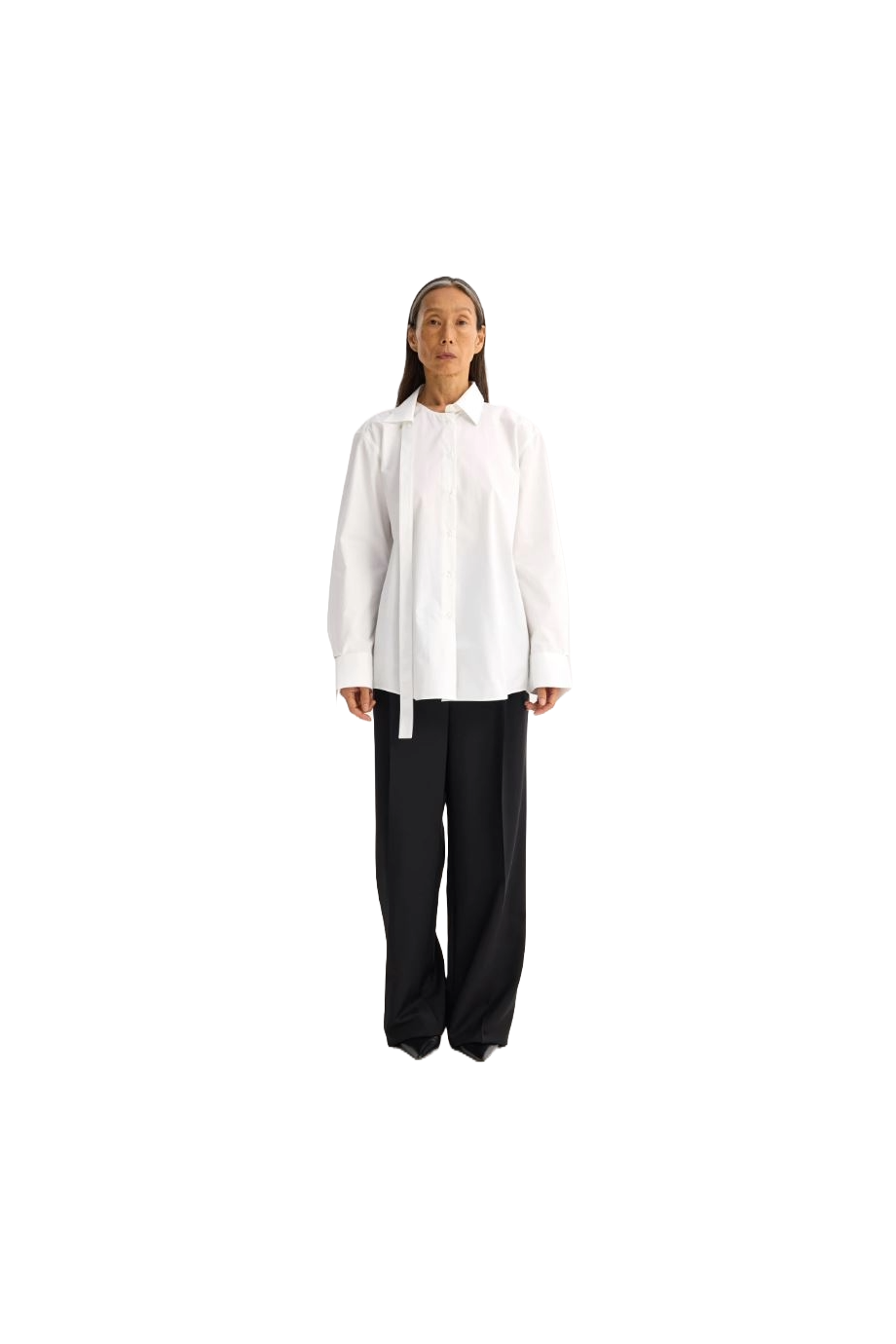 Deconstructed cotton shirt