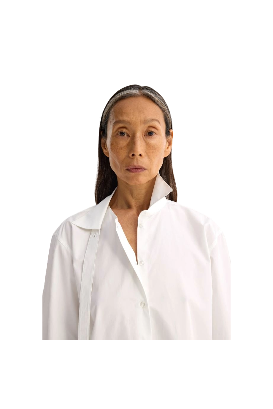 Deconstructed cotton shirt