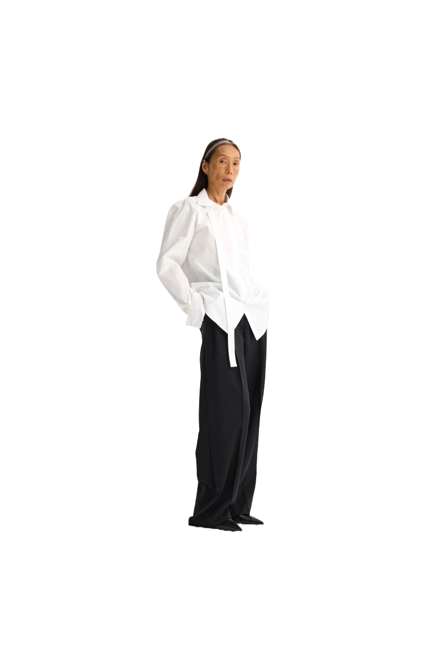 Deconstructed cotton shirt