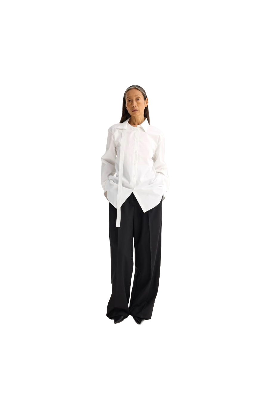 Deconstructed cotton shirt
