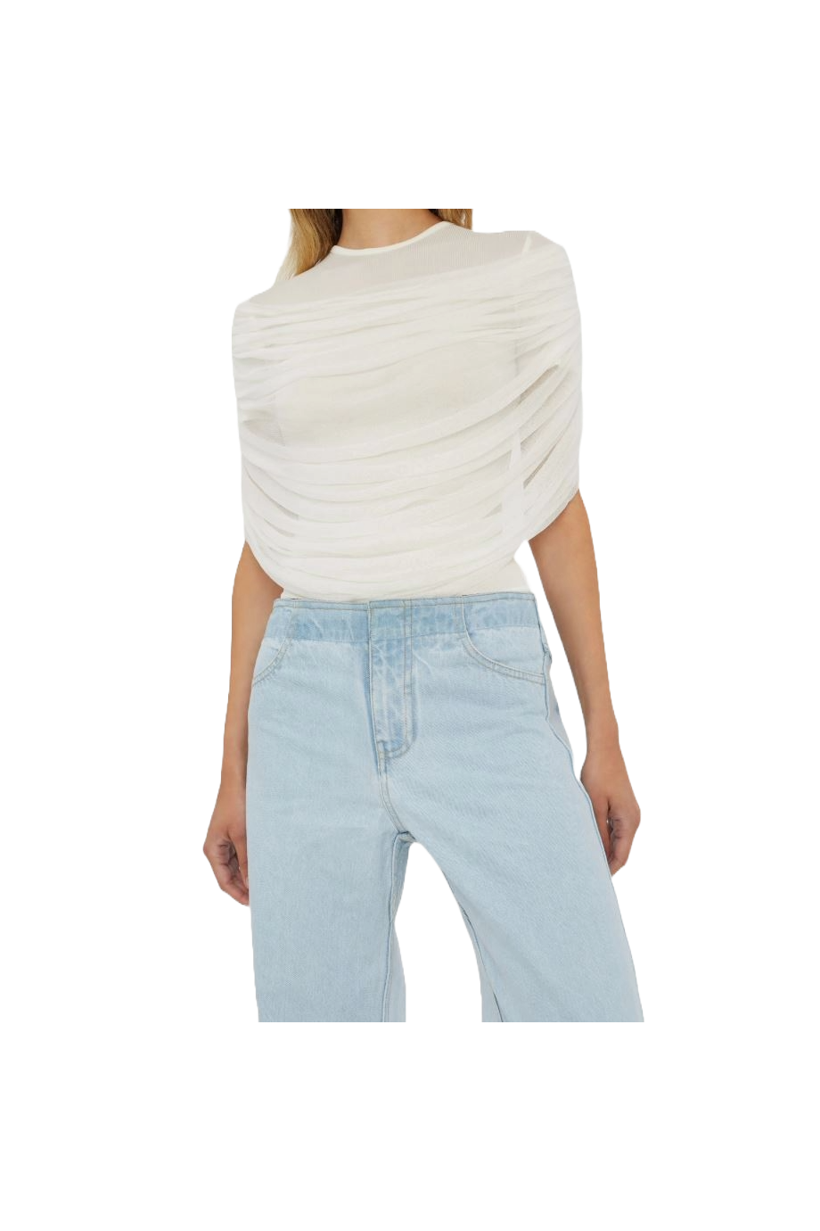 Sonora tulle and jersey top