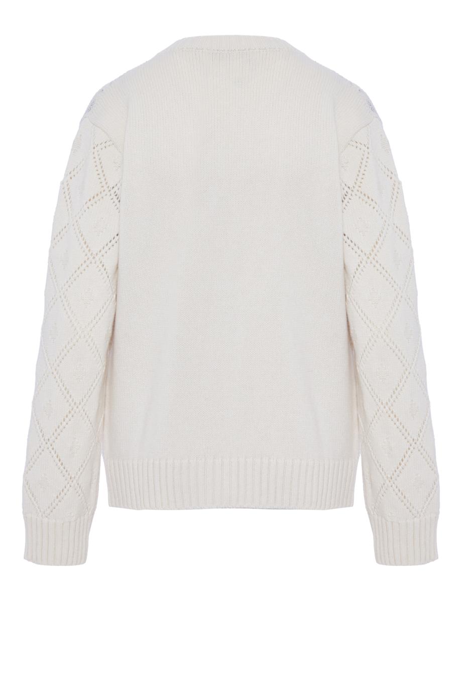 Embellished wool and cashmere twinset