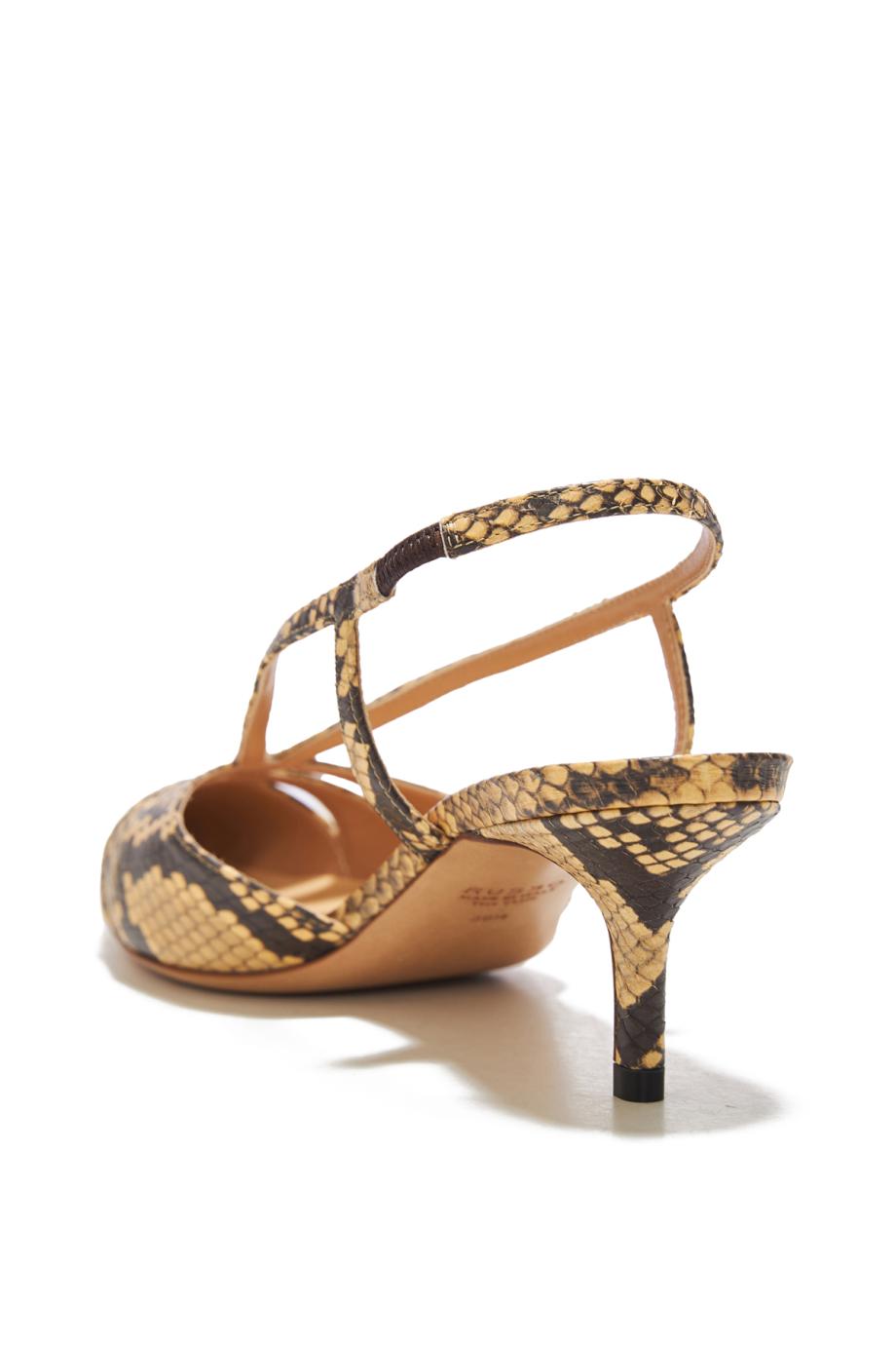 Cut-out sling back watersnake pump 55