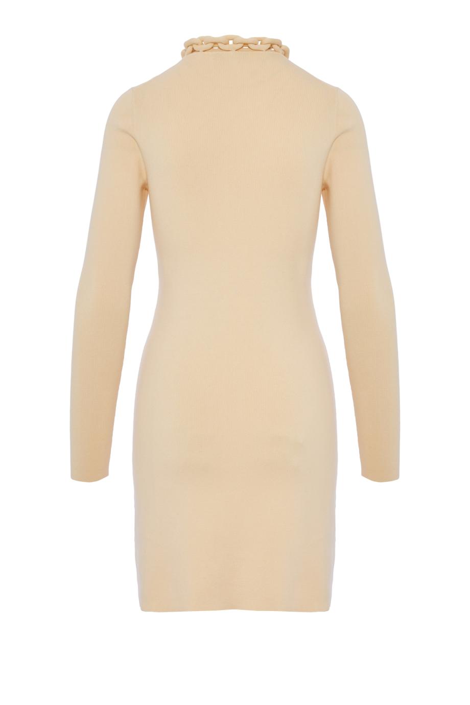 Embellished knitted mini dress