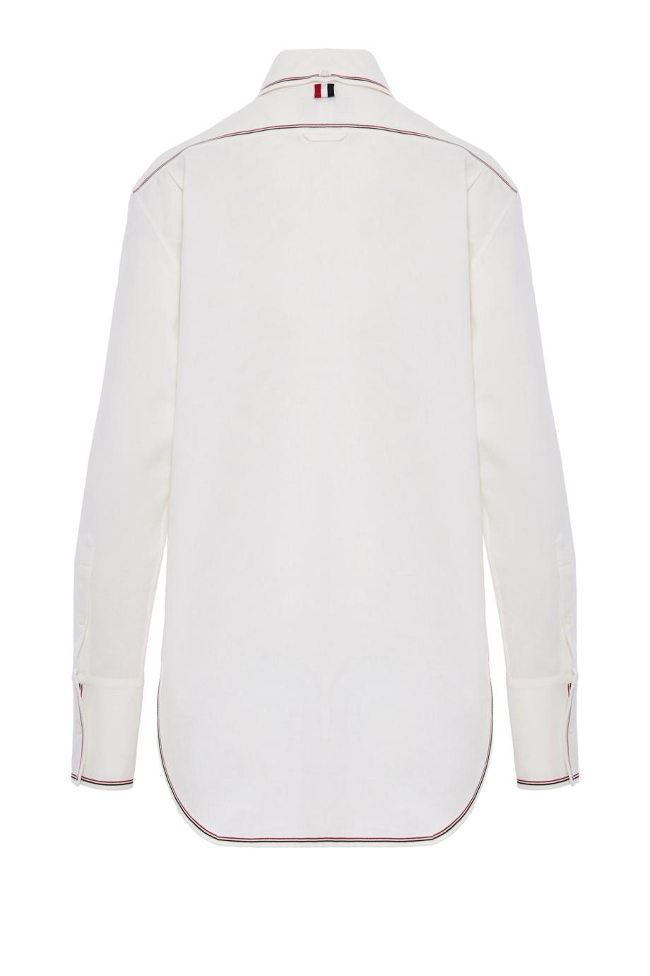 Exaggerated cotton-blend shirt