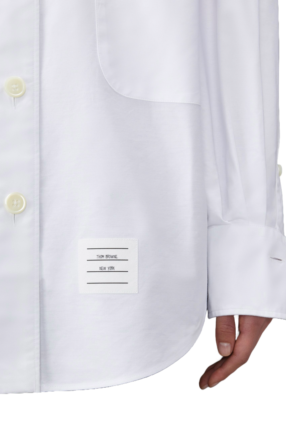 Appliquéd cotton shirt