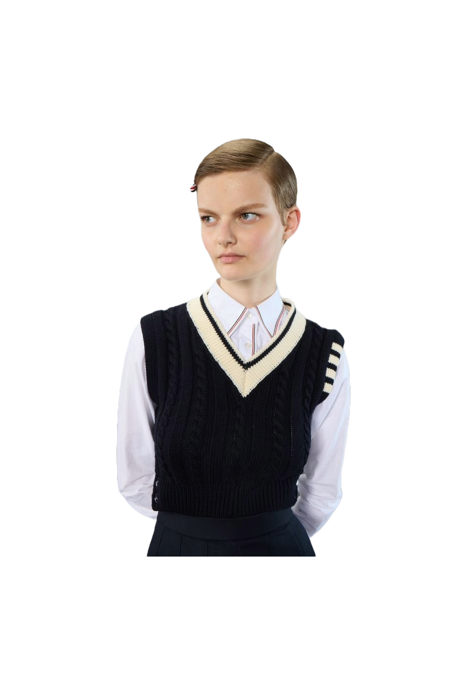 Exaggerated cotton-blend shirt
