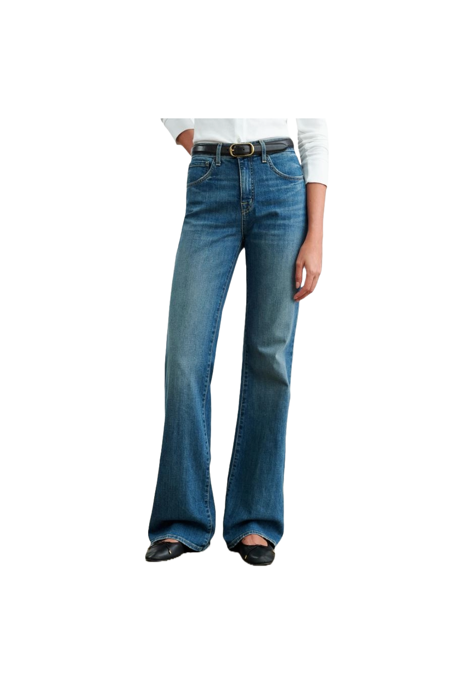 Celia mid-rise cotton jeans