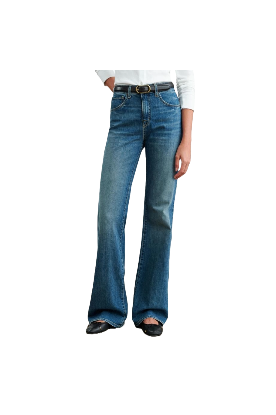 Celia mid-rise cotton jeans