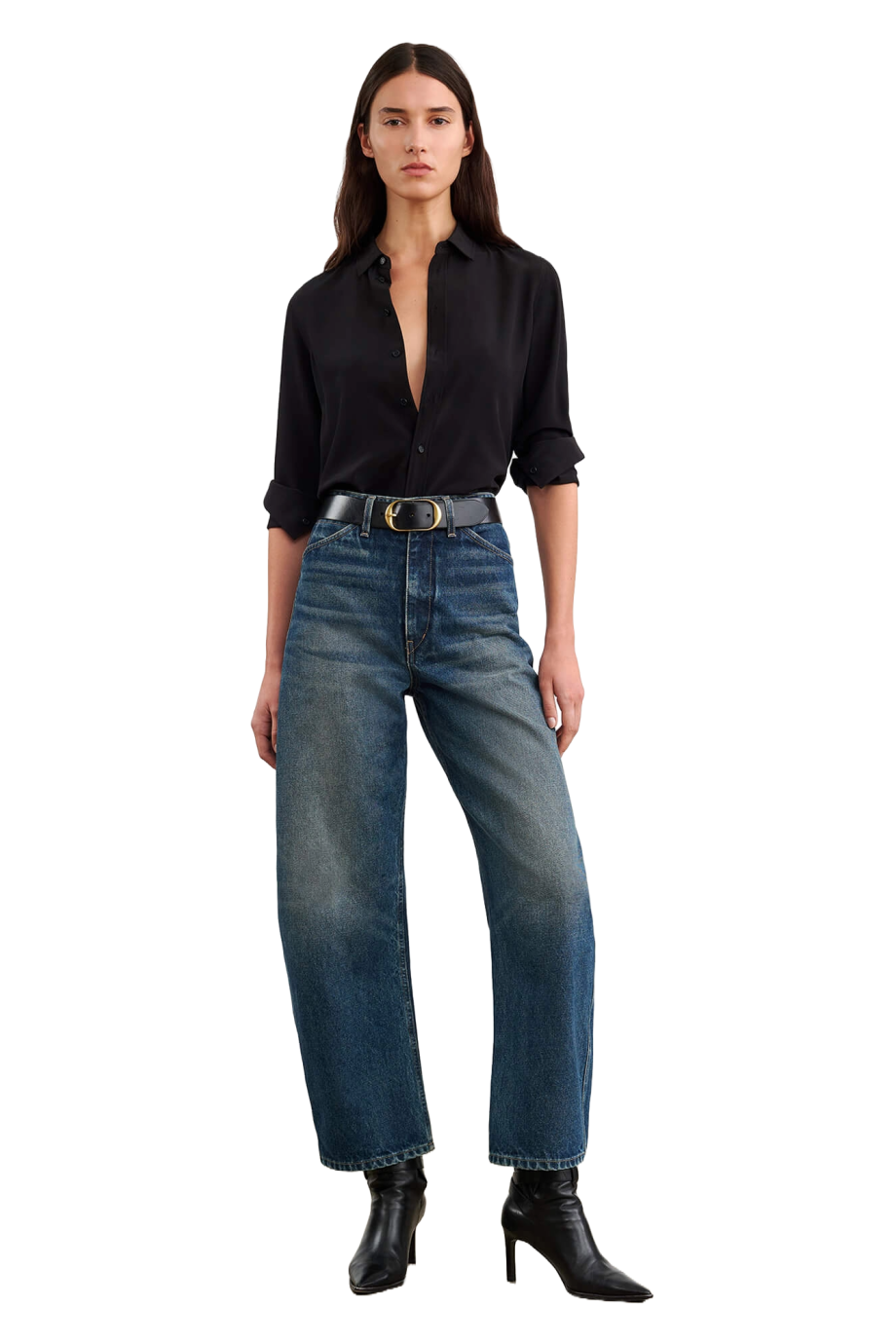 Otis cotton barrel-leg jeans