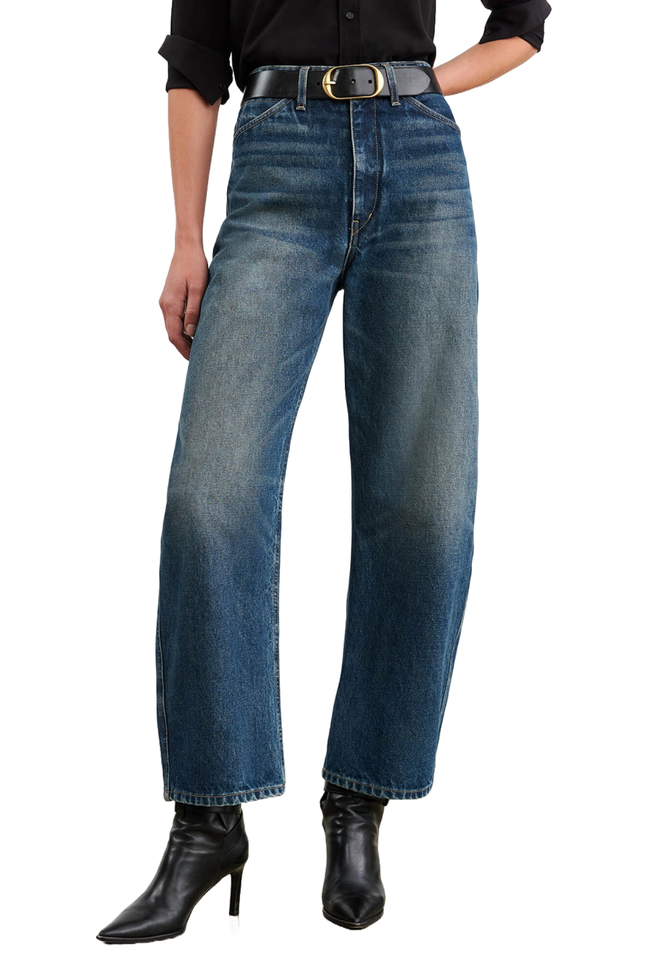 Otis cotton barrel-leg jeans