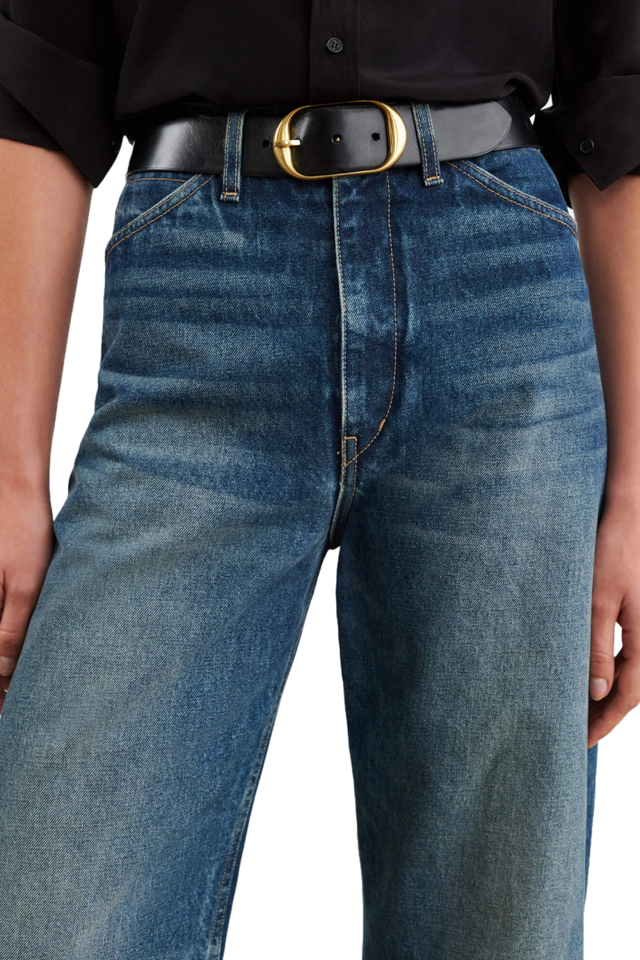 Otis cotton barrel-leg jeans