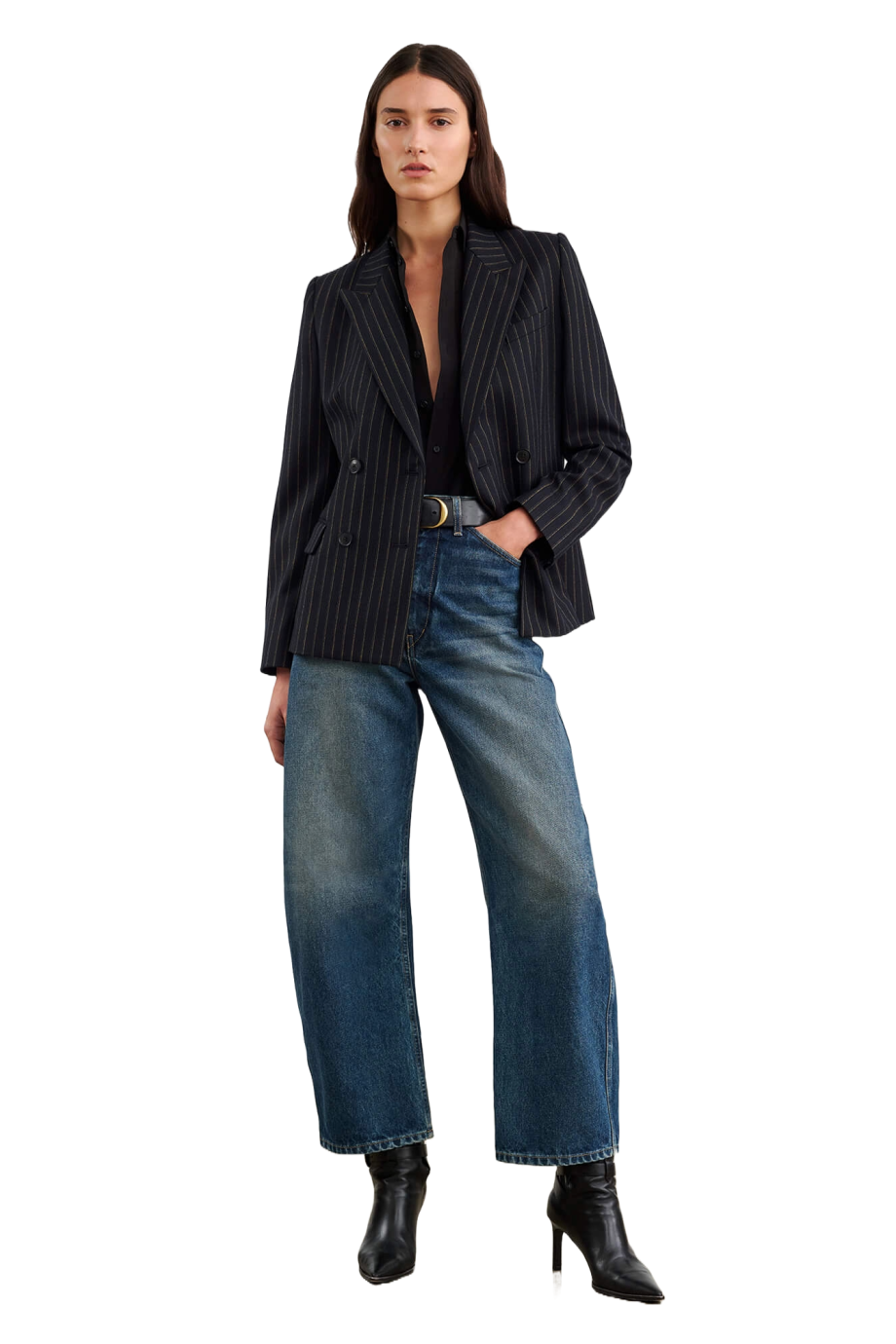 Otis cotton barrel-leg jeans