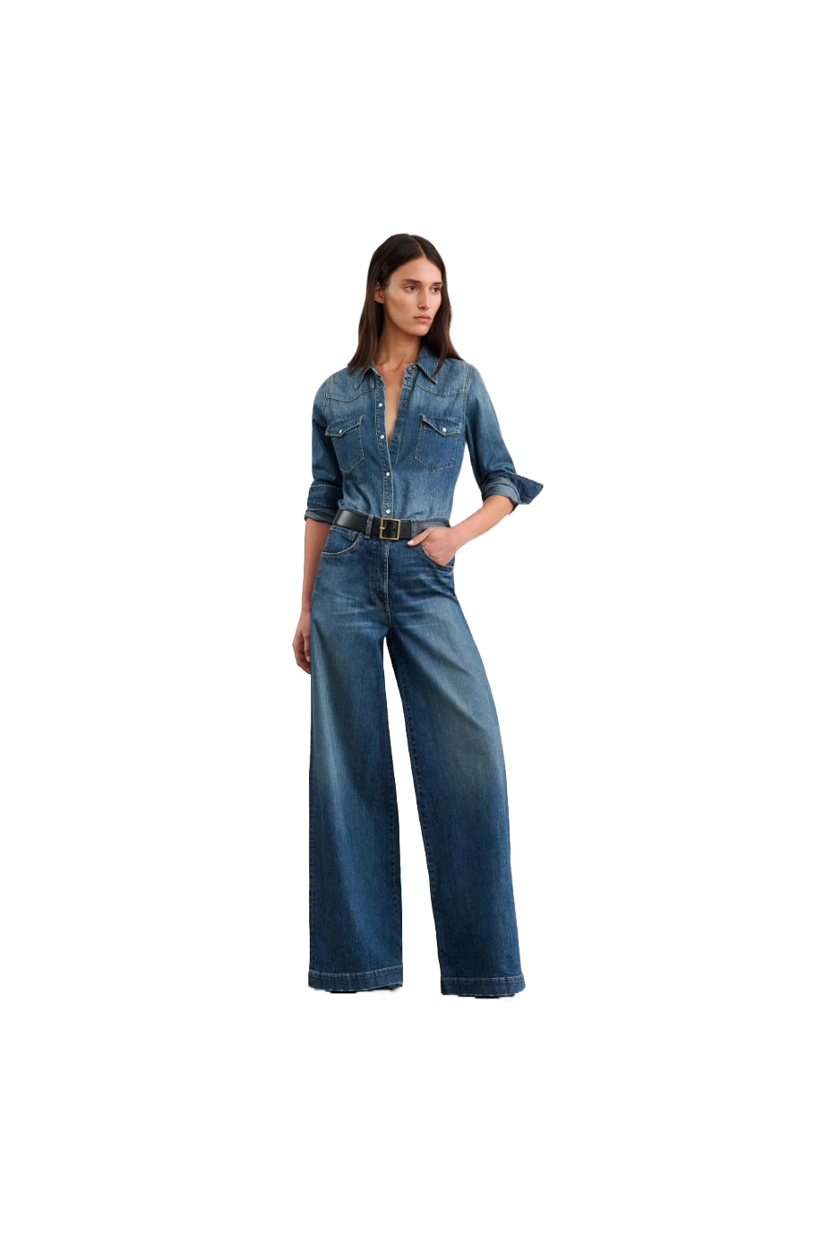 Travis cotton denim shirt