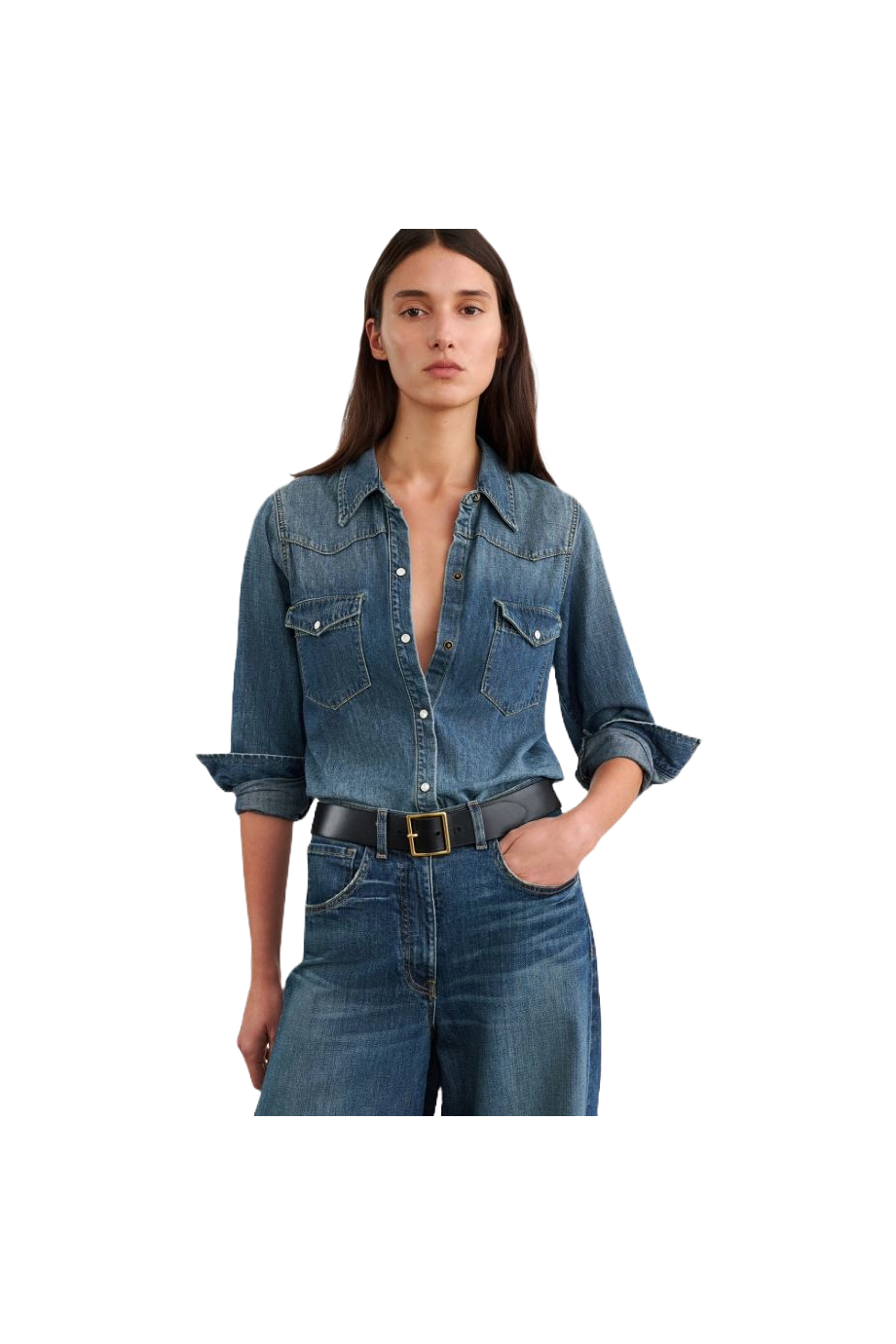 Travis cotton denim shirt