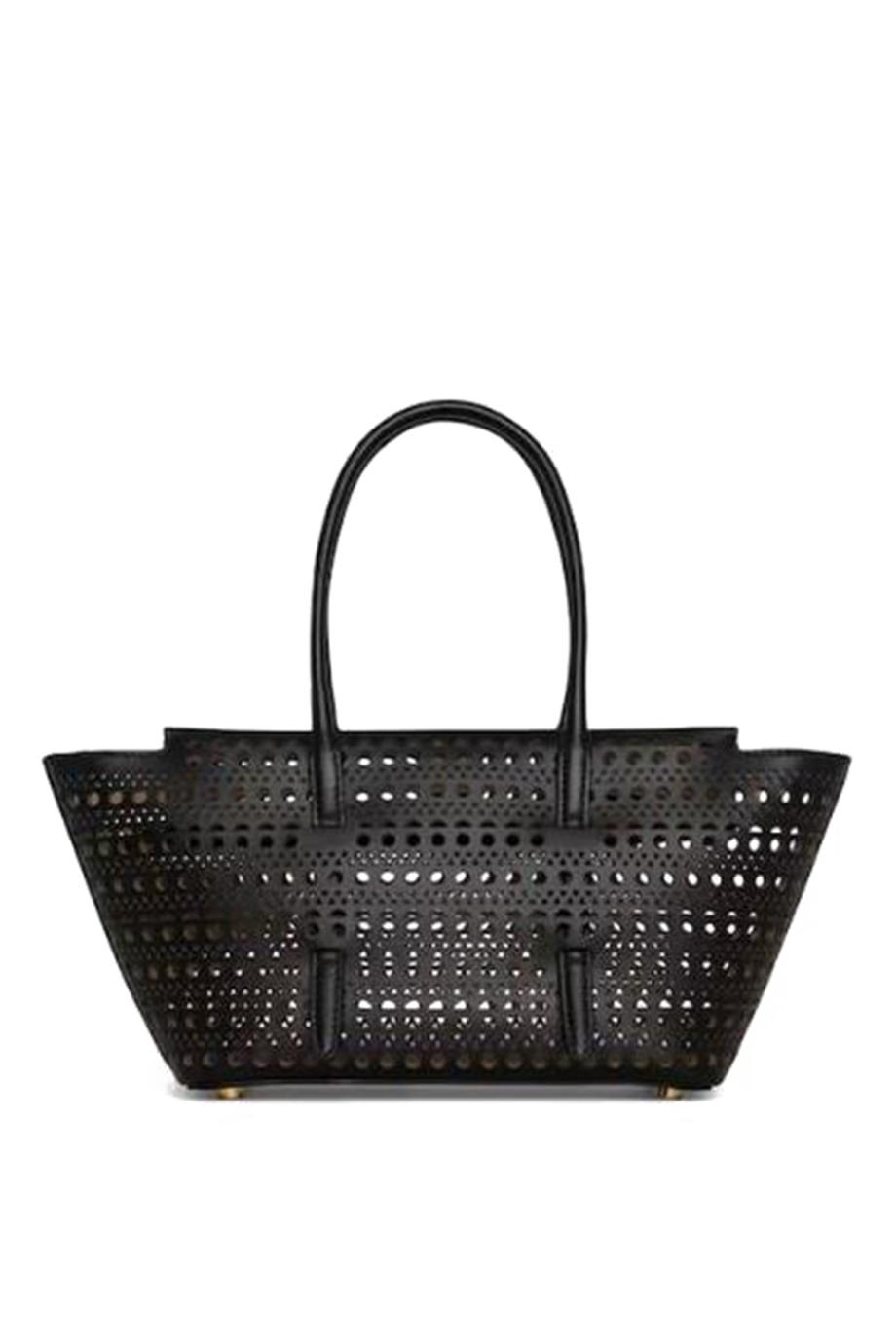 New Mina 20 cutout leather top handle bag