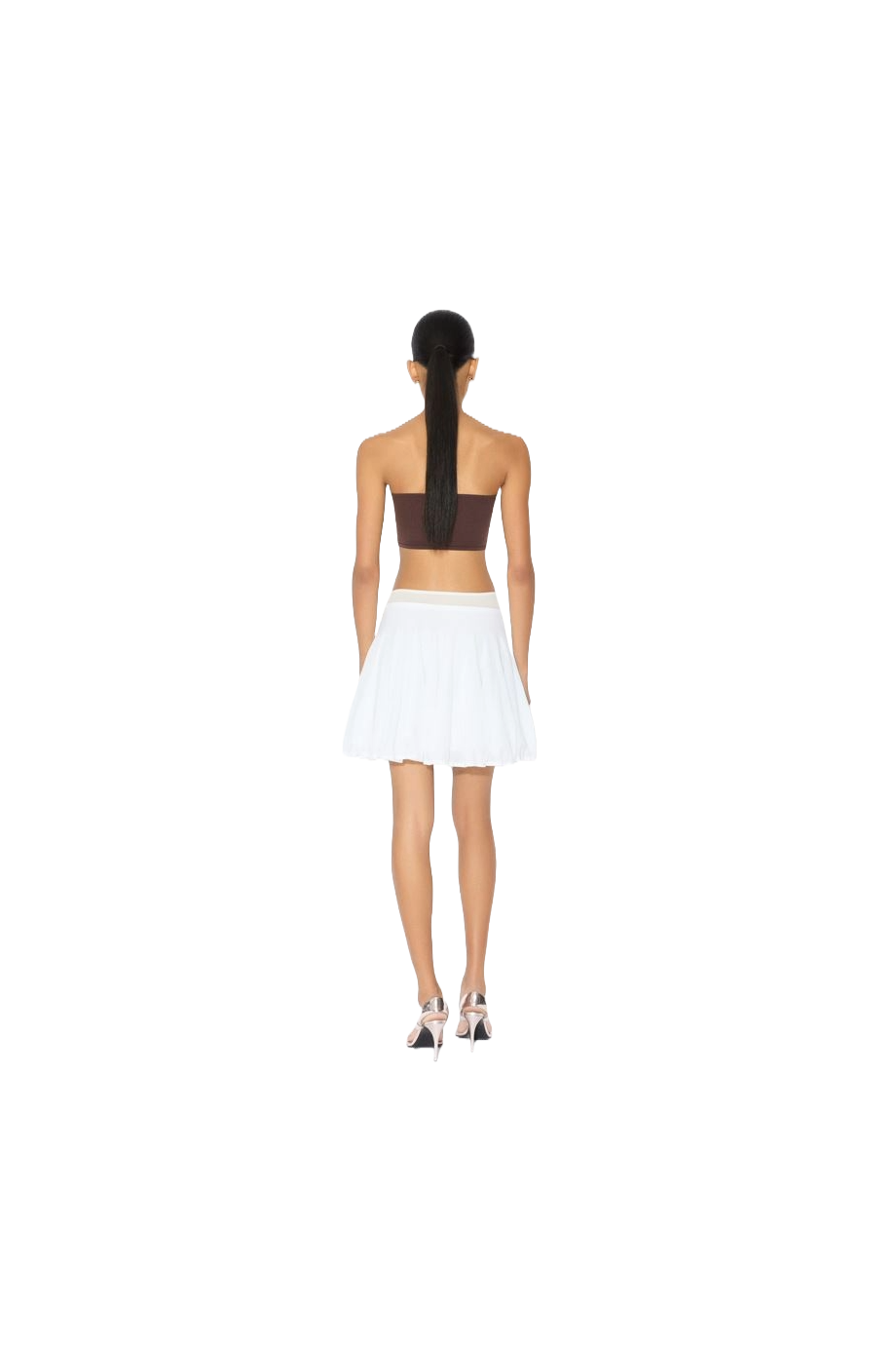 Knitted mini skirt