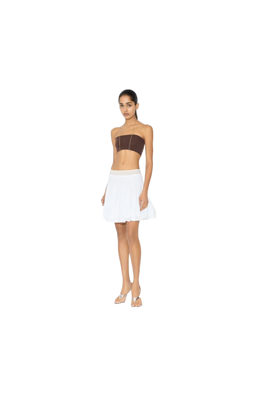 Knitted mini skirt