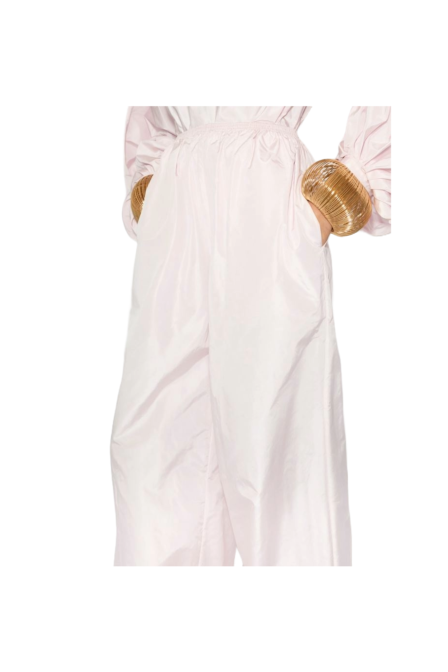 Balloon silk-taffeta pants