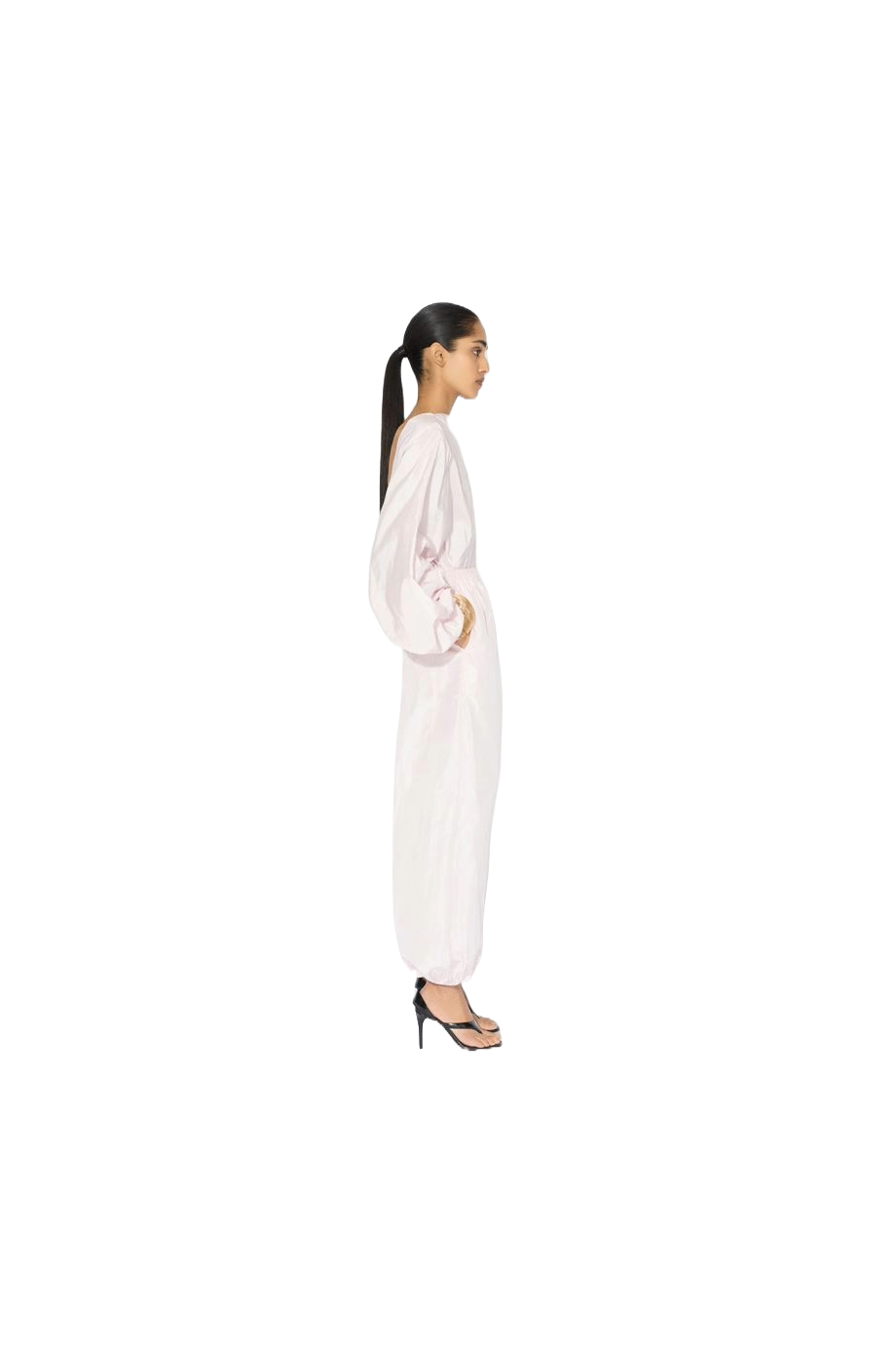 Balloon silk-taffeta pants