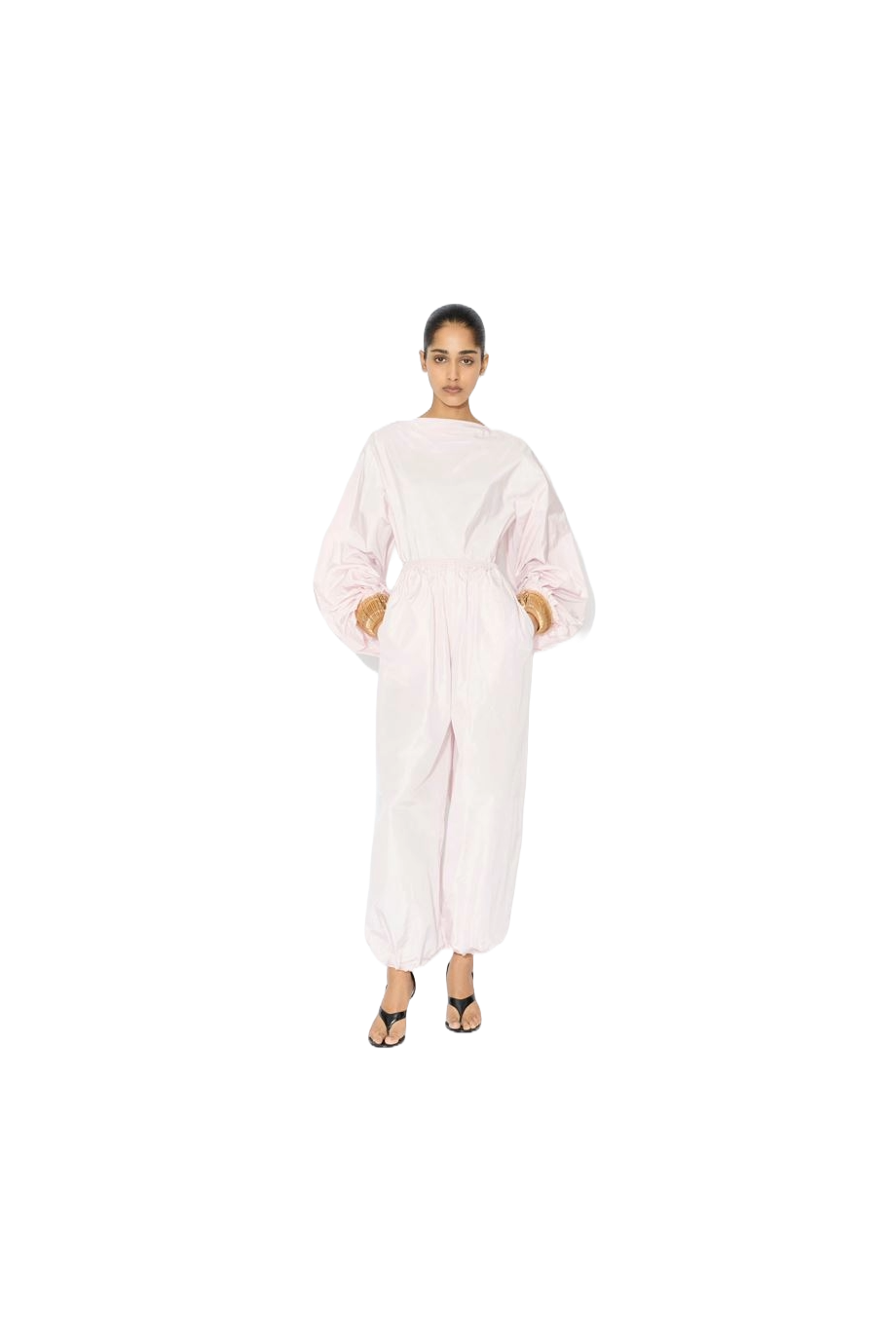 Balloon silk-taffeta pants