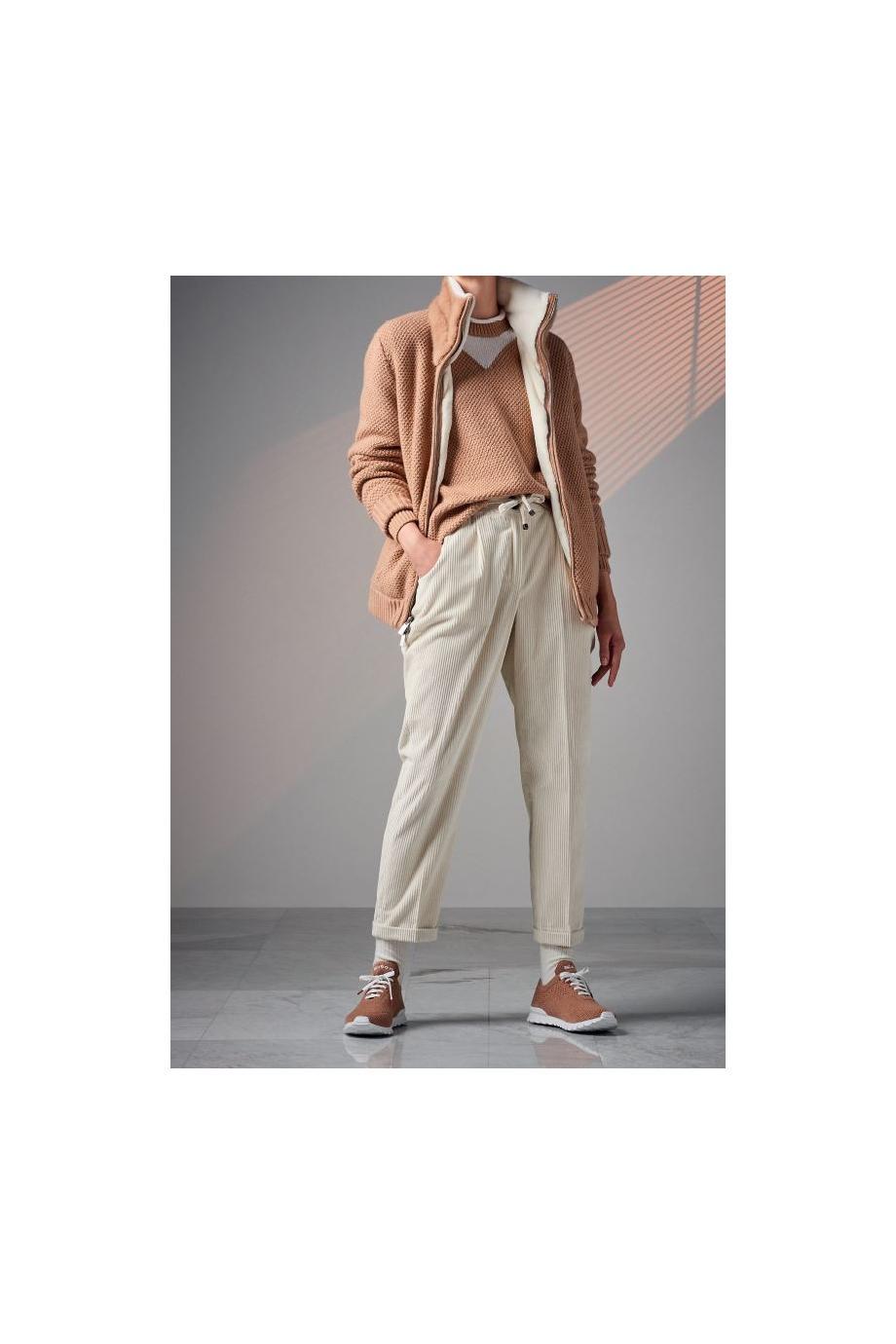 Stretch-knit cashmere sneakers