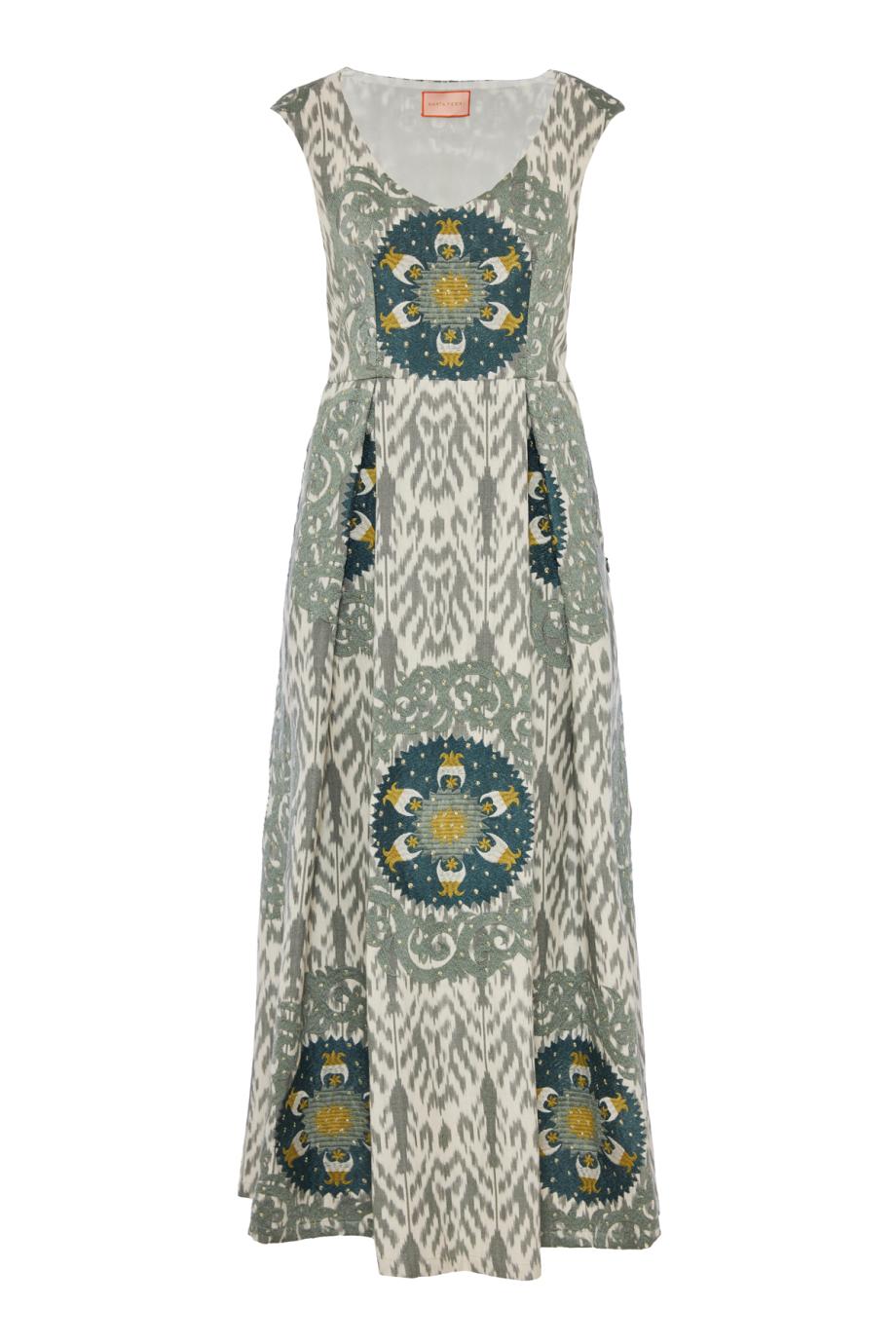 Guenda embroidered midi dress