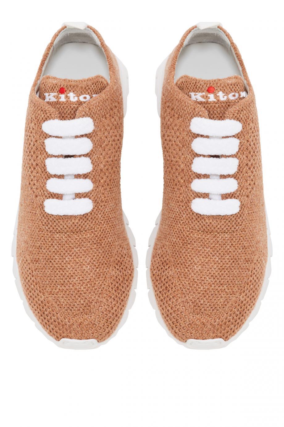 Stretch-knit cashmere sneakers
