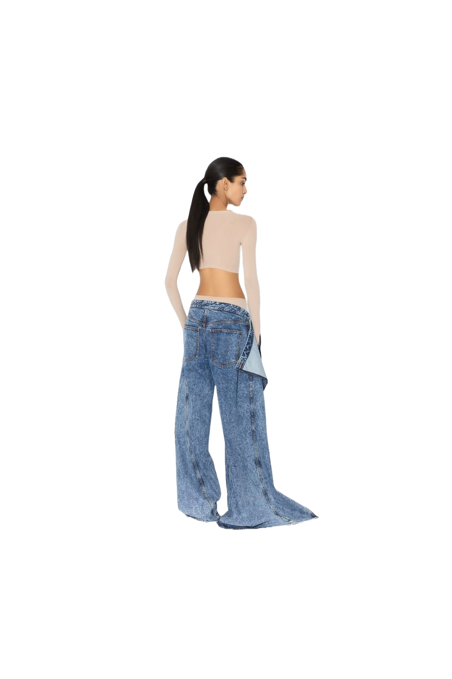 Second skin knitted cropped top 