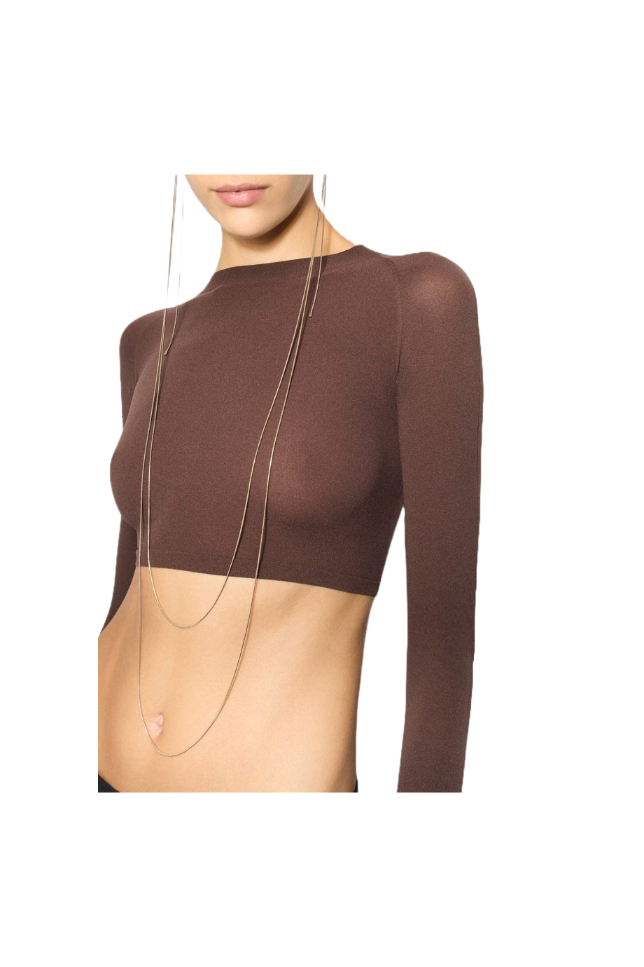 Second skin knitted cropped top