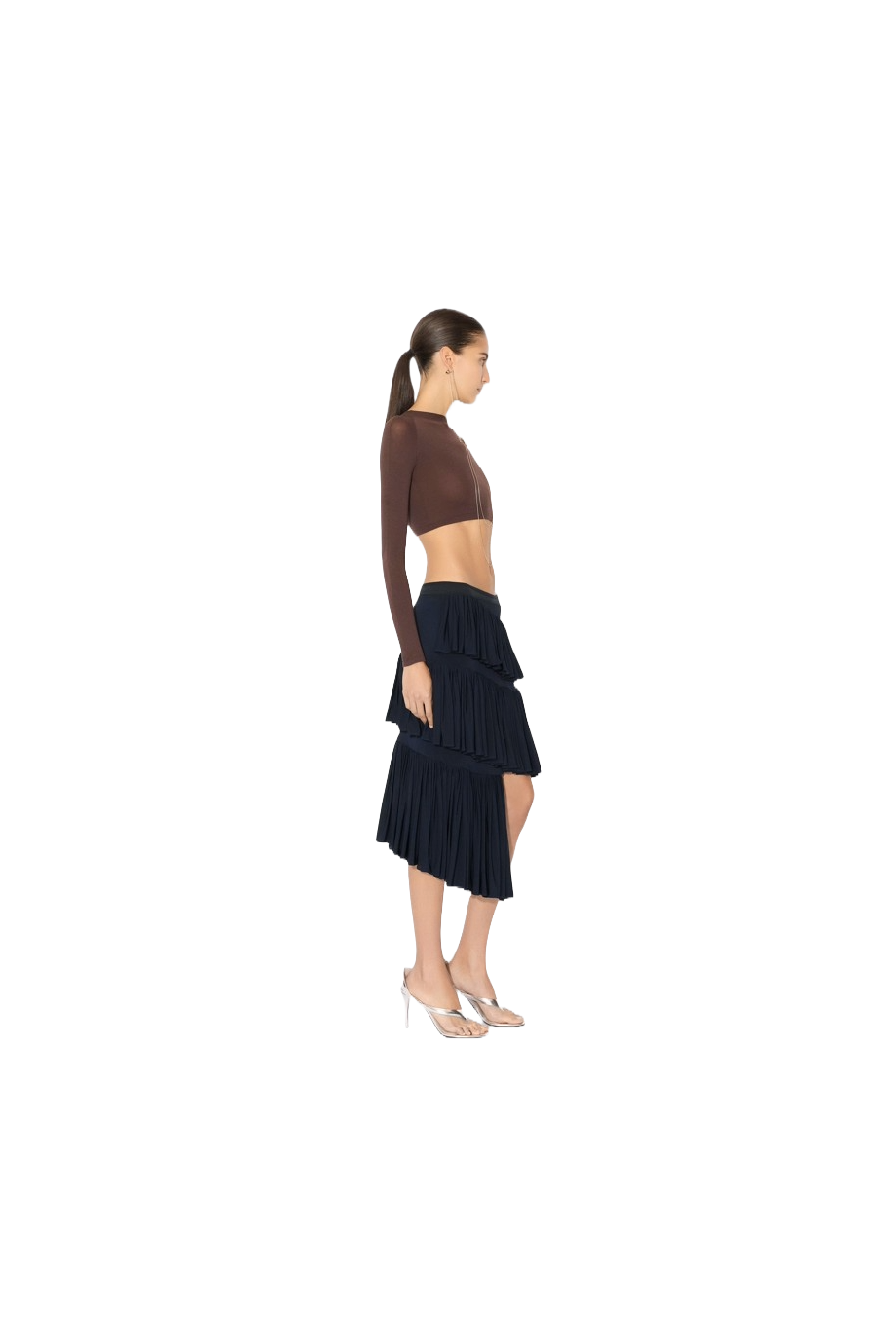 Second skin knitted cropped top