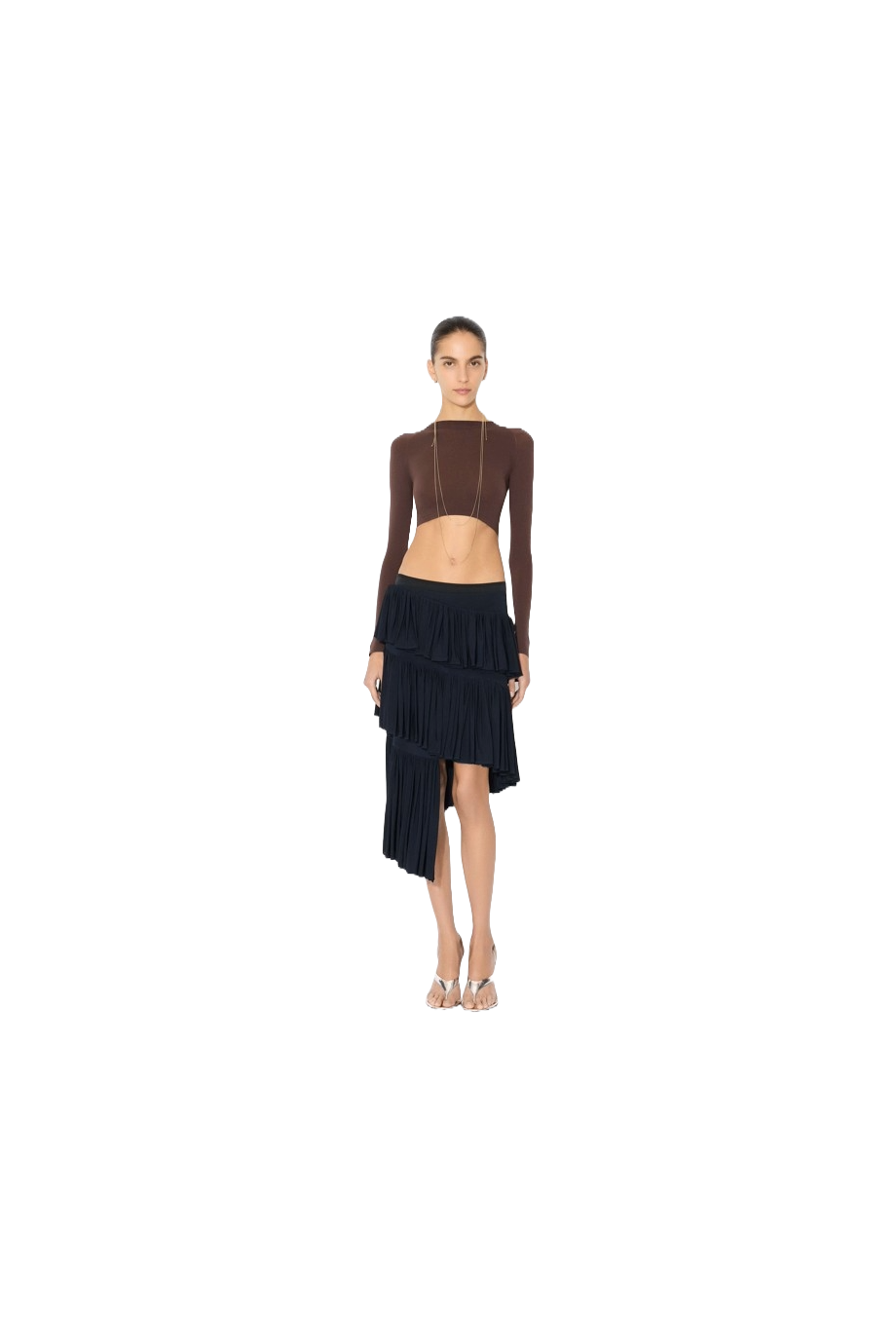 Second skin knitted cropped top