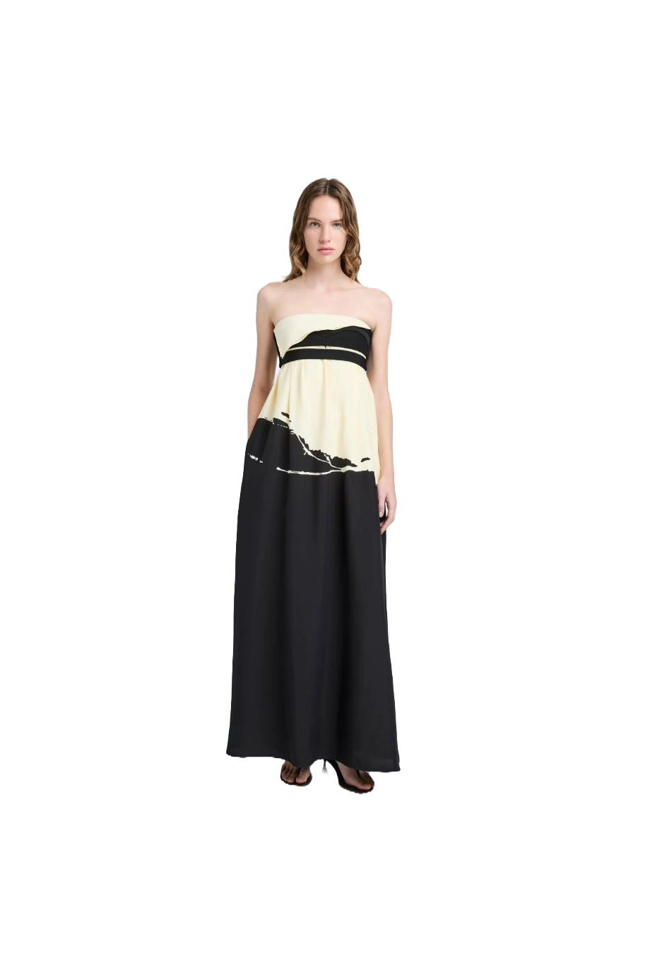 Ophelia printed crepe maxi dress