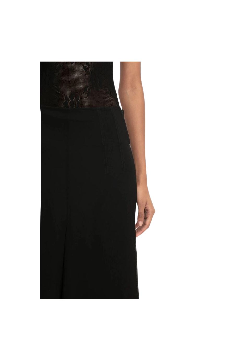 Chiffon midi skirt
