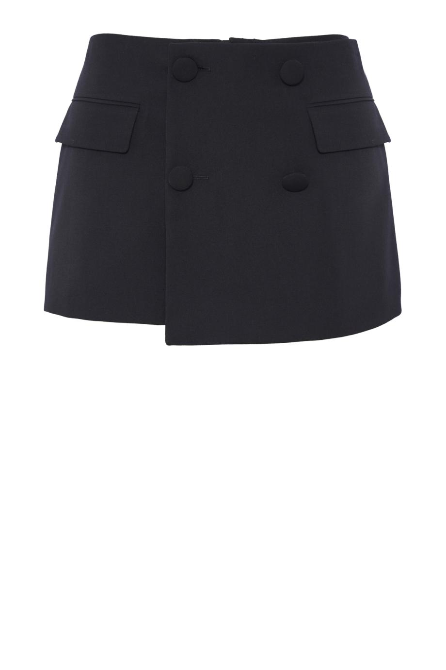 Button wool skort 