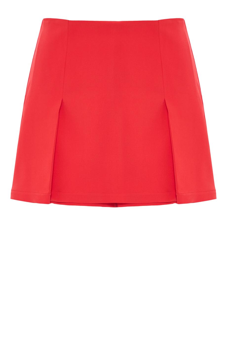 Silk mini skirt + shorts