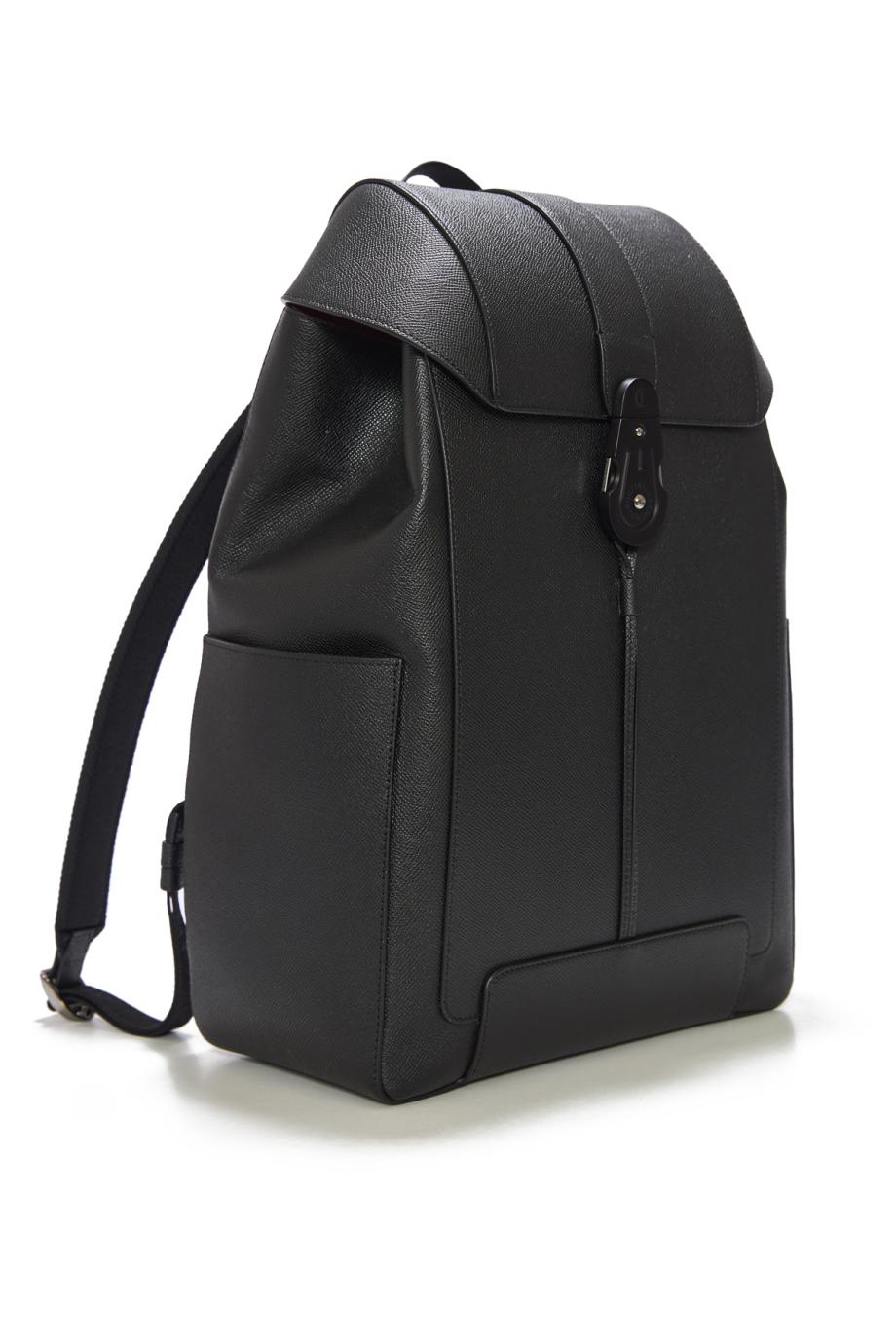 Groovy textured-leather backpack 