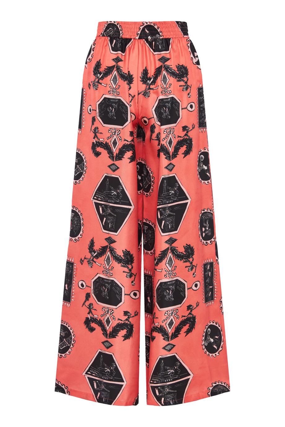 Fyori printed silk pants