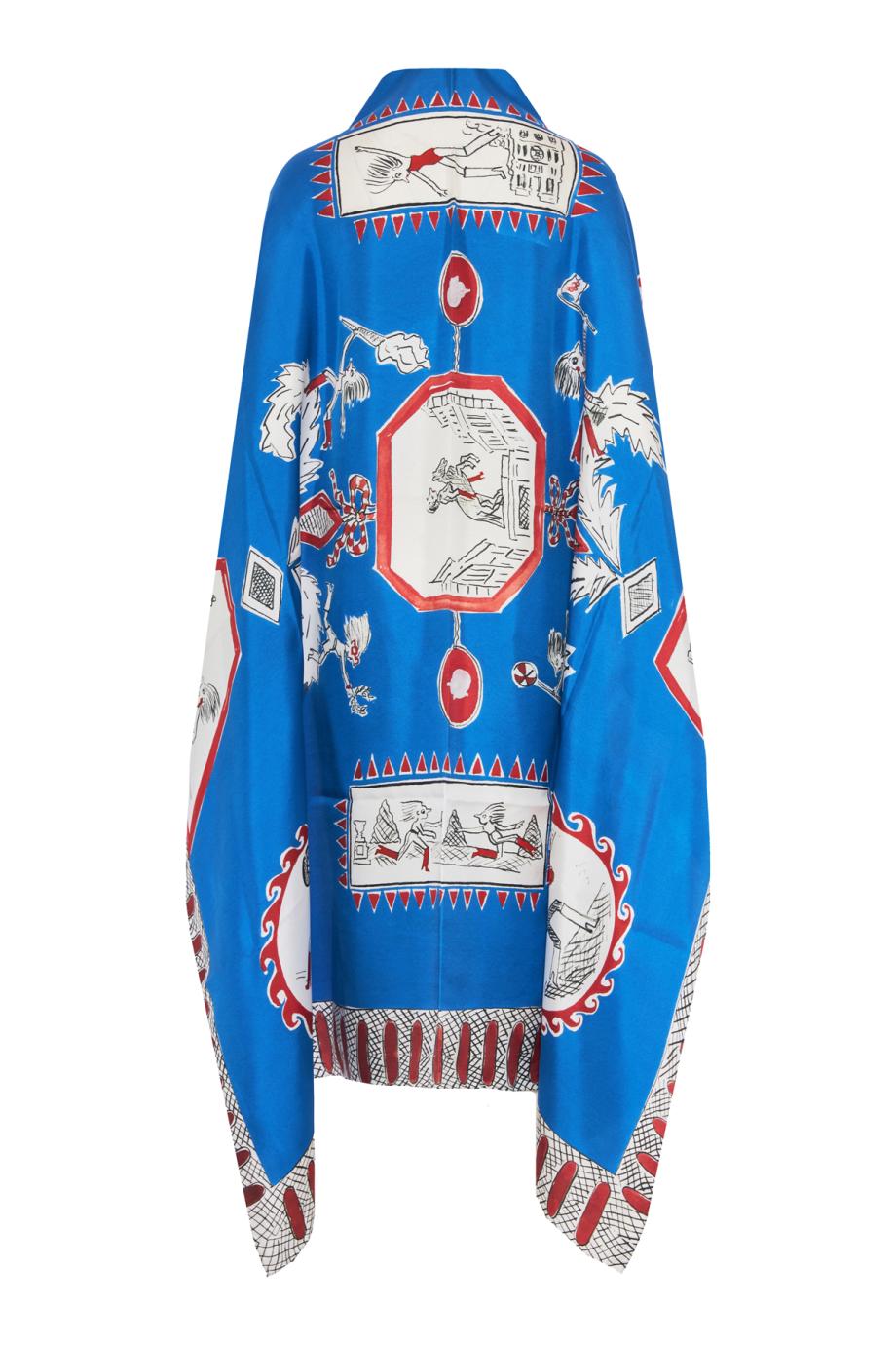 Olympic printed silk shawl
