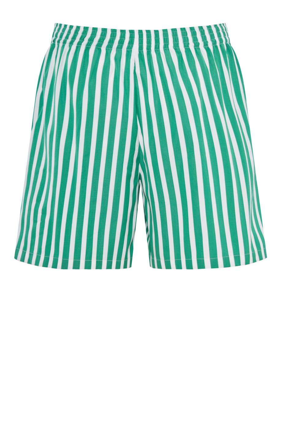 Striped cotton shorts 