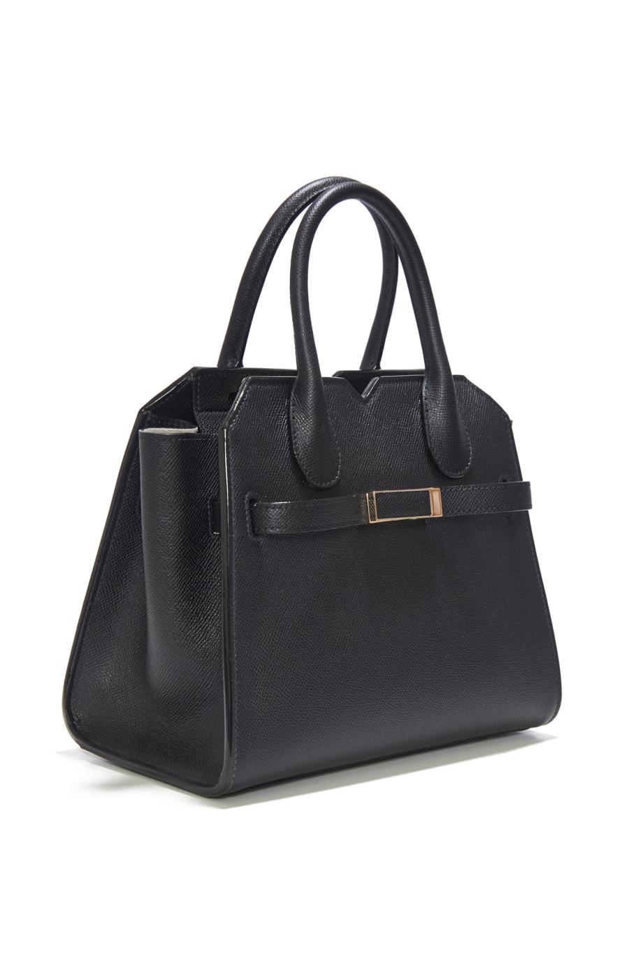 Milano mini textured-leather tote