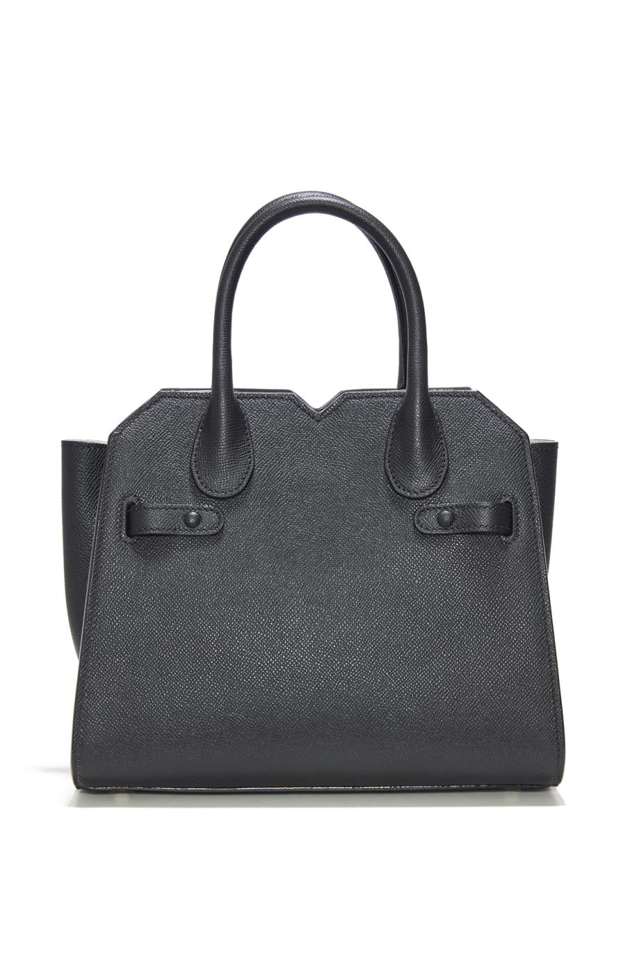 Milano mini textured-leather tote