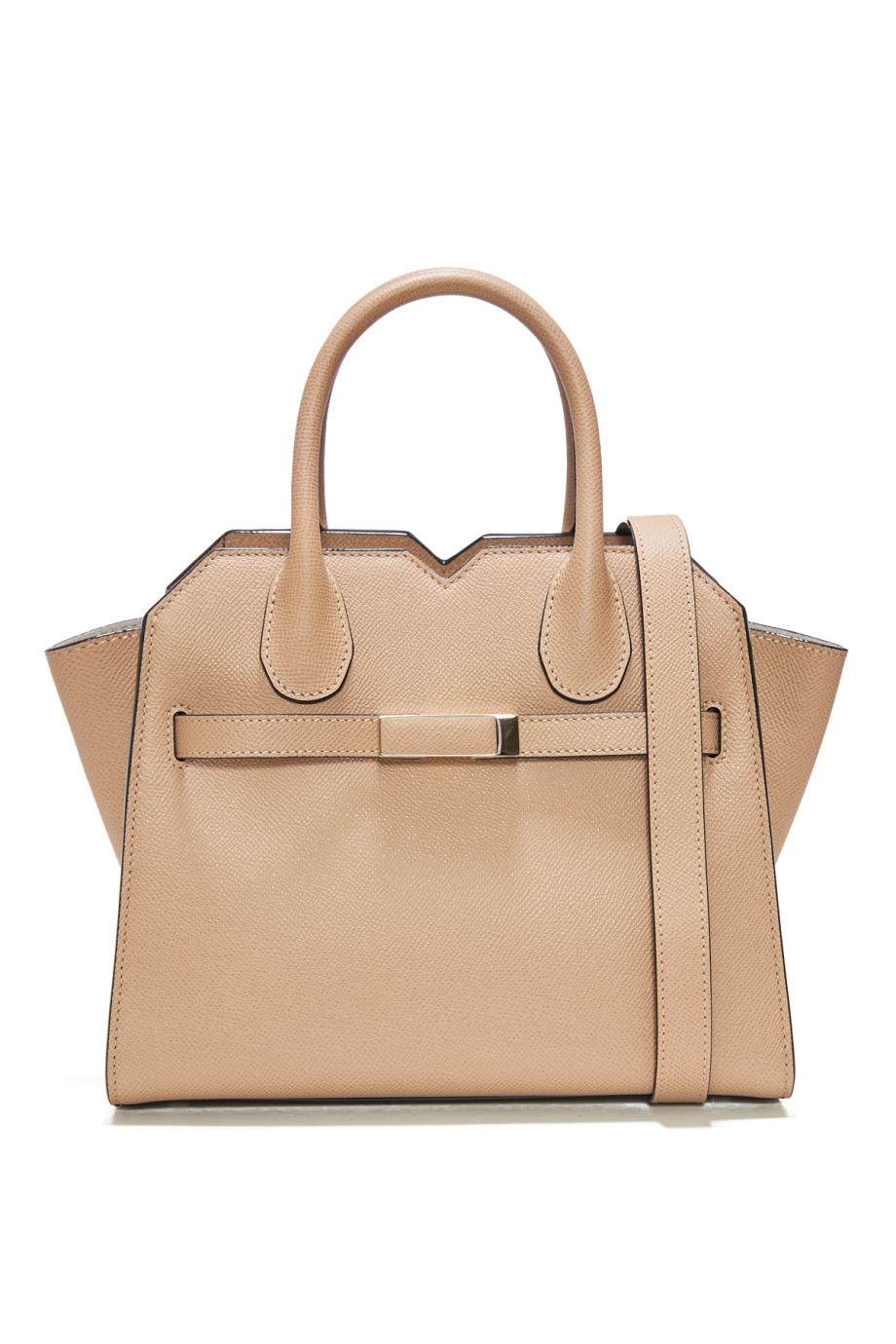 Milano mini textured-leather tote