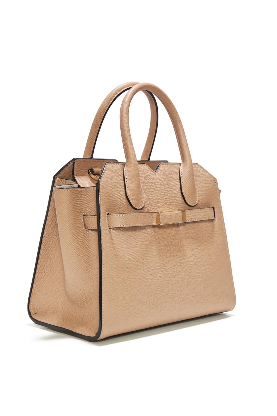 Milano mini textured-leather tote